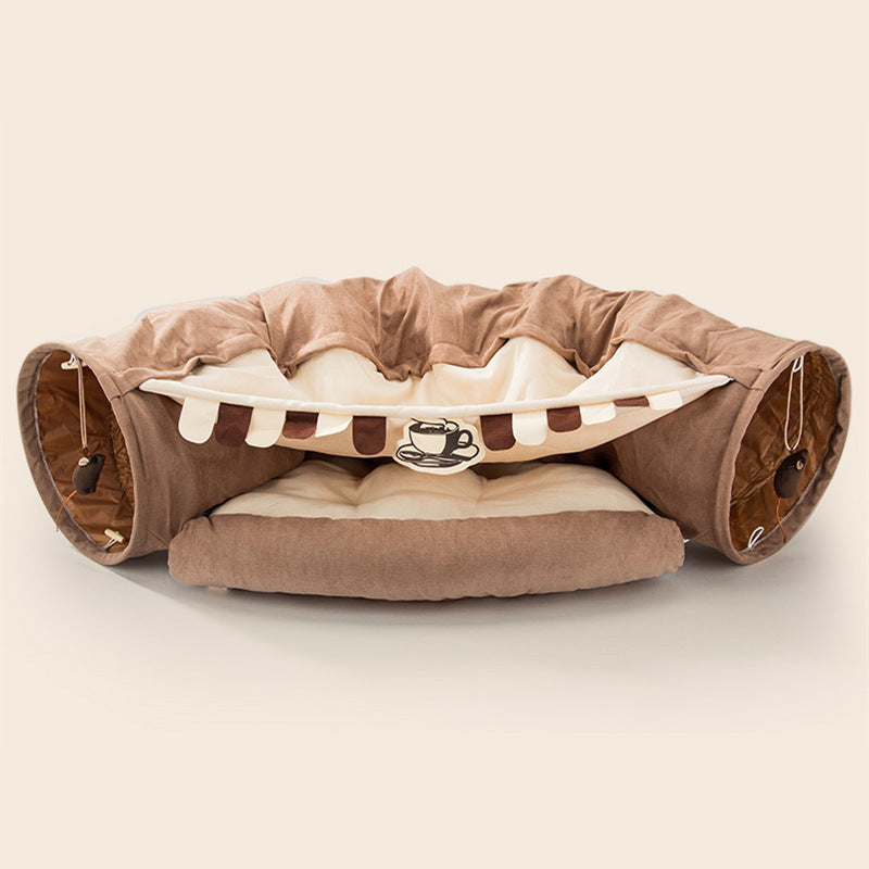 Foldable Cat Tunnel Toy | Soft, Washable & Space-Saving Design