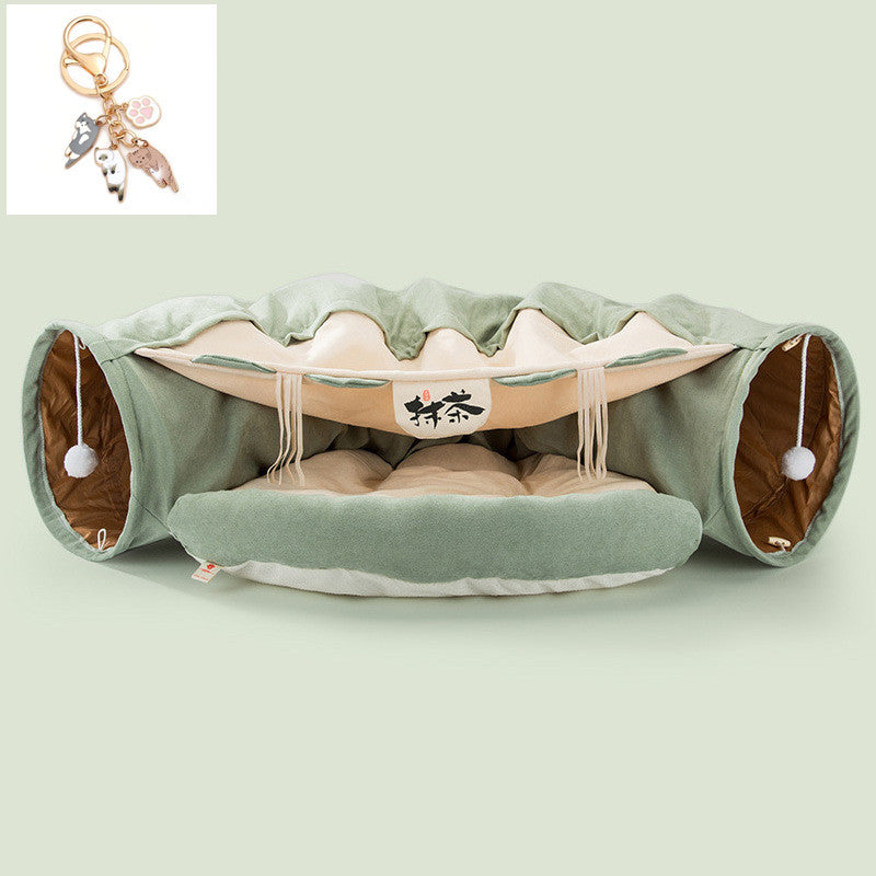 Foldable Cat Tunnel Toy | Soft, Washable & Space-Saving Design
